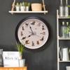 Mark Feldstein & Associates Meowing Cat Sounds Wall Clock, 13", Black, 12 Popular Breeds view 2