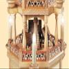 Mller German Christmas Pyramid Erzgebirge Motif, 3-Tier, Height 63 cm / 25 inch, Natural, Electrical Illuminated and Driven (120V, 50Hz for USA and Japan), Original Erzgebirge by Mller Seiffen view 3