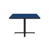 Correll 36" Square Bar Caf & Break Room Bistro Table, Blue High Pressure Laminate Top, Cast Iron Base, Tops Made in The USA (BXT36R-37) view 2