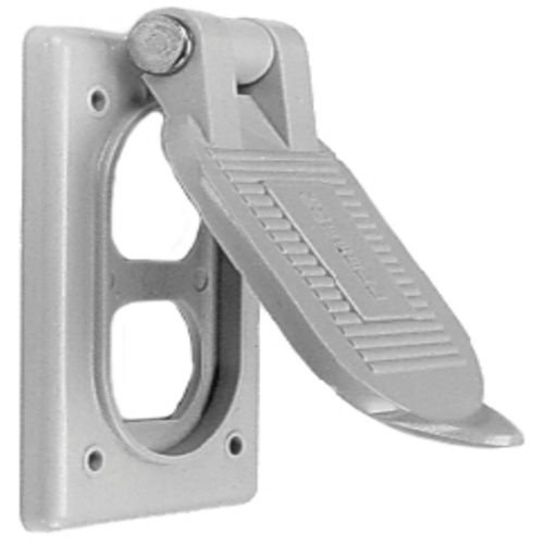 Hubbell HBL52CM21 WEATHERPROOF COV.15-20A DUPLE LIFT COVER PLATE