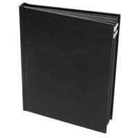 Flora Superior Series, Self Adhesive Album, Black Cover with Black Pages, 10 Page Capacity Holds 20 5" x 5" Photos.