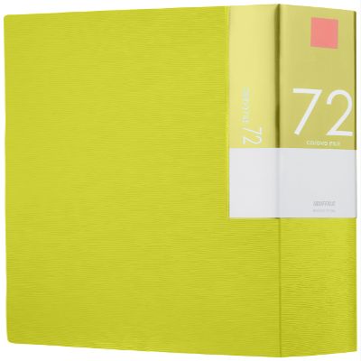  BUFFALO BSCD01F72GR CD & DVD File Case, Book Type, Holds 72 Cards, Green