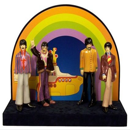 Hummel Goebel M. I Beatles Limited Edition 2005 Version Yellow Submarine - 4 Pc Set
