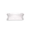 Cambro 12186CW135 Food Storage Box, Half-Size, 3 Gallon, Clear Case of 6 view 1