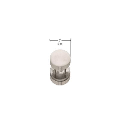 C.R. LAURENCE MFC31 CRL Brushed Stainless 180 Degree Mall Front Clamp