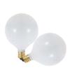 Satco S3753 120V Candelabra Base 25-Watt G16.5 Light Bulb, Satin White view 1