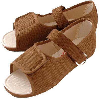 Marianne Women's Sandals, Rehabilitation Shoes, Foot Support, Women's, Brown, Size 22