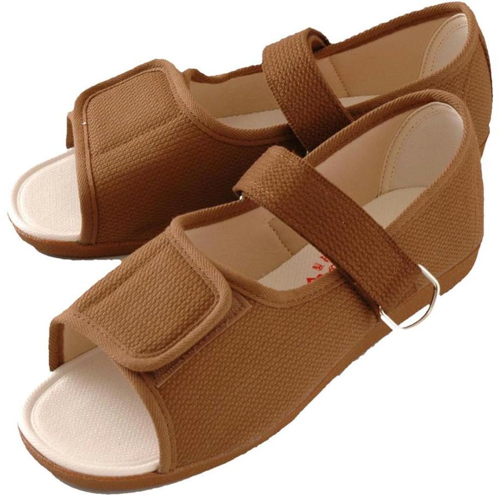 Marianne Women's Sandals, Rehabilitation Shoes, Foot Support, Women's, Brown, Size 22