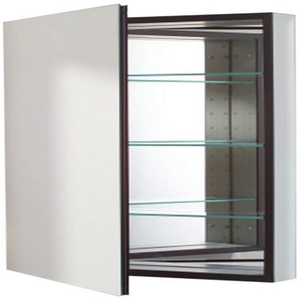 Robern CB-MT24D6FPLL M-Series Left-Hand Flat Mirror Medicine Cabinet with Defogger and Light