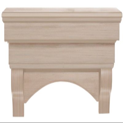 Pearl Mantels 495-72 Auburn Arched Wood Fireplace Mantel Shelf, 72", Unfinished, Paint and Stain Grade