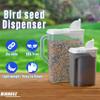 Buddeez Pet Food Storage Containers - 2 Count Bird Seed Dispenser with Pour Tight Lids and Easy Pour Spouts, 8 Qt and 3.5 Qt, Bird Seed Storage for Small and Large Feed, BPA Free view 3