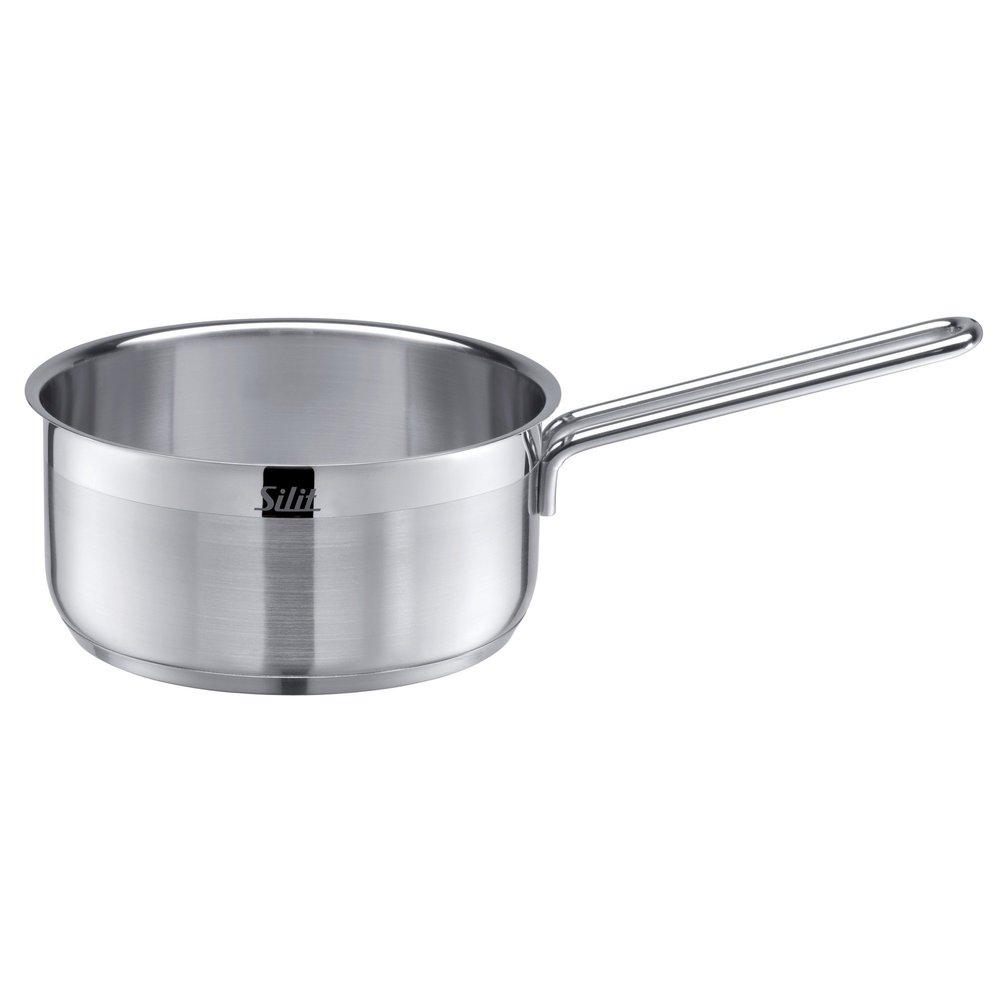 Silit Saucepan  16 cm Approx. 1.5L Achat Pouring Rim Stainless Steel Polished Suitable for Induction Hobs Dishwasher-Safe