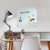 Zeller 11602 Memo Board 40 x 40 cm Black Glass view 4
