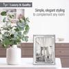 Siena 4x6 Classic Plain Silver Deco Picture Frame, Boutique Quality Photo Frame, Collection (925 Sterling Silver) view 3