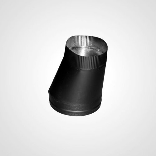 Lindeman 8'' Oval to Round Adapter, 22-Gauge Black