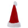 Plush Santa Hat With Fur Cuff and Pom-Pom view 1