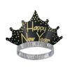 Sparkling Gold Tiaras (black & gold), 50 Tiaras per Package view 3