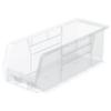Akro-Mils 30224 AkroBins Plastic Storage Bins, Space-Saving Stackable Bins for Garage, Pantry, Craft Organization, 11" L x 4" W x 4" H, Clear, 12-Pack view 1