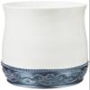 Popular Bath Blossom Rose Style Waste Basket Modern Luxury Decor, Blue view 2