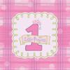 Creative Converting Celebrate 1 Girl First Birthday 3-Ply Lunch Napkins 16 per Pack view 1