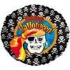 18" CTI Happy Halloween Pirate Skeleton Party Decoration Supply Mylar Foil Helium Balloon - Pack of 1 view 1