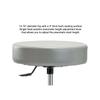 Perch Chrome Rolling Single Lever Height Adjustable Swivel Stool (Off-White Vinyl, Counter Height 24-34" with Footring) view 4