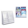 Deflecto 52209 Magazine Holders, 8 Pocket, 20-1/4-Inch x5-Inch x19-3/4-Inch, Gray view 1