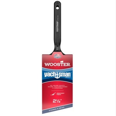 Wooster Brush Z1121-2 1/2 Yachtsman AS Brush, 2-1/2", 2-1/2-Inch, White