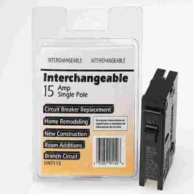 Connecticut Electric VPKICBQ115 15 Amp Single Pole Circuit Breaker