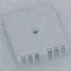 Rubbermaid 1875982 8.5" White Direct Mount Joiner Plate view 1