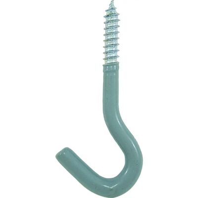 Crawford Vinyl Coated Gray Steel Small Storage Hook 30 lb. capacity 2 pk