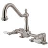 Kingston Brass KS1148PL Deck Mount Kitchen Faucet, 8-3/4", Brushed Nickel view 1