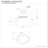 Kingston Brass K133A2 Designer Trimscape Showerscape 2-1/4-Inch Shower Head, Polished Brass view 4