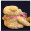 Cherished Teddies Bear with W Block view 2