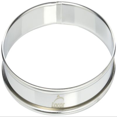Lacor 68120 18/10 Stainless Steel Tart Ring, 20 x 2.2 cm, Silver