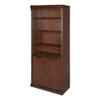 Martin Furniture Huntington Oxford Library Bookcase With Lower Doors, Burnish Finish, Fully Assembled view 1