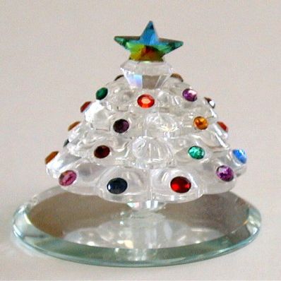 Bjcrystalgifts Crystal Christmas Tree Made with Crystal