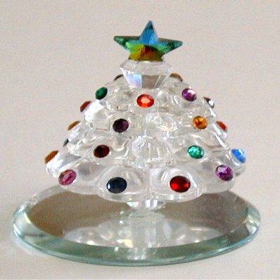 Bjcrystalgifts Crystal Christmas Tree Made with Crystal