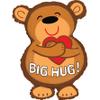 Shindigz Cute Big Hug Bear Valentine's Day 28" Mylar Balloon view 1