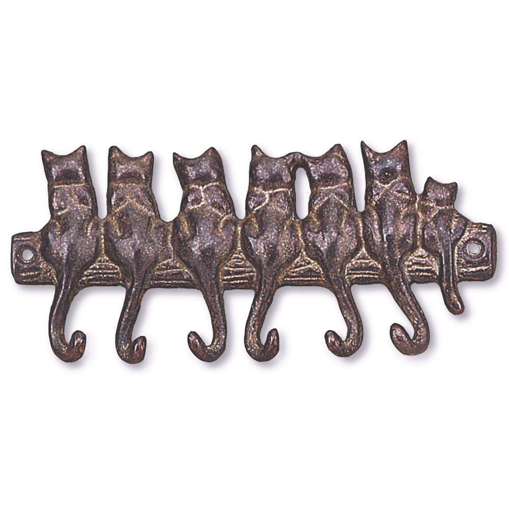 Anecdotal Aardvark Seven Cat Key Hook