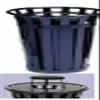 Black Steel Rain Cap Trash Receptacle Lid (36 gal./Green) view 1