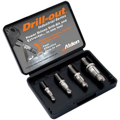 ALDEN Drill-Out Broken Bolt Extractors Set 4