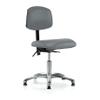 Perch Chrome Stationary Lab Chair with Adjustable Back Support | Desk Height 17-22" | Cinder Fabric view 1