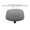 Perch Ergonomic Exam Stool with Back, Casters, 18-23", Charcoal Vinyl view 4