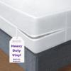BLISSFORD Plastic Mattress Protector Zippered Full XL, Waterproof Vinyl Mattress Cover, Heavy Duty Noiseless Mattress Encasement view 1