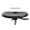 Perch Chrome Stationary Ergonomic Industrial Chair with Foot Ring | Medium Bench Height 20-28" view 4