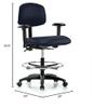 Perch Multi-Task Office Chair with Adjustable Armrests and Foot Ring | Medium Bench Height 20-27" | Imperial Fabric view 2