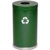Witt Industries 18RT-1H-GN Steel Recycling Container, Green, 18"Dia x 33"H view 1