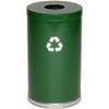 Witt Industries 18RT-1H-GN Steel Recycling Container, Green, 18"Dia x 33"H view 2