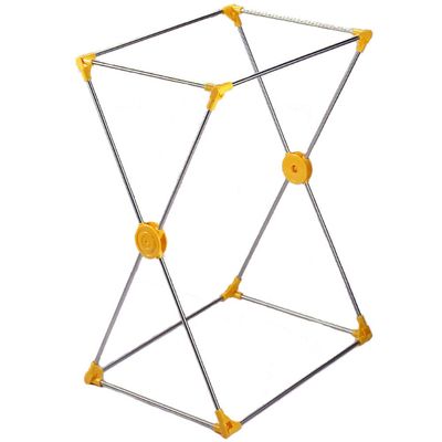  Yamaken Industrial Dust Stand, Trash Bag Holder, 10.2 gal (45 L), Yellow, Made in Japan